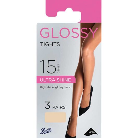 Boots Glossy Tights Nude Medium 3S